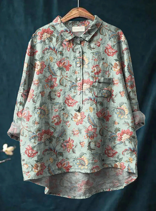 MILOU® | BLOUSE CLASSIQUE À FLEURS