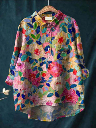 MILOU® | BLOUSE CLASSIQUE À FLEURS