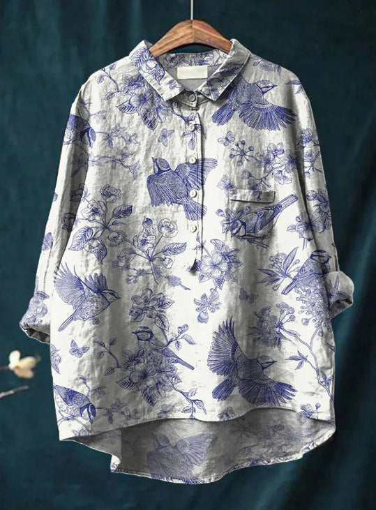 MILOU® | BLOUSE CLASSIQUE À FLEURS