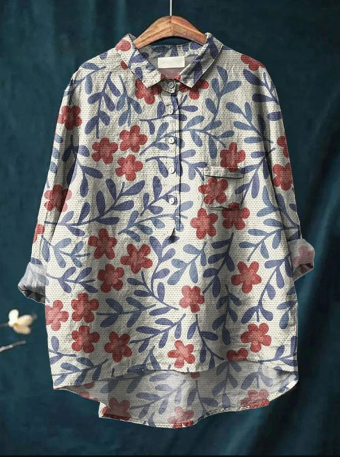 MILOU® | BLOUSE CLASSIQUE À FLEURS
