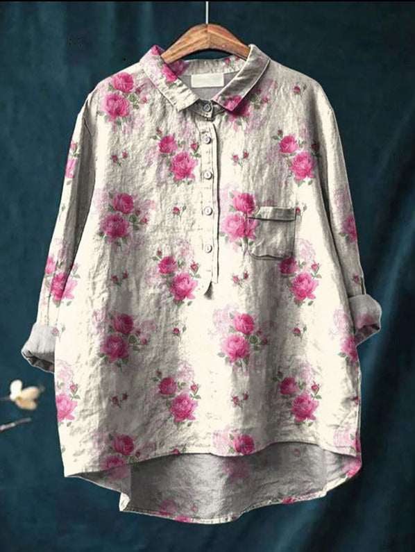 MILOU® | BLOUSE CLASSIQUE À FLEURS
